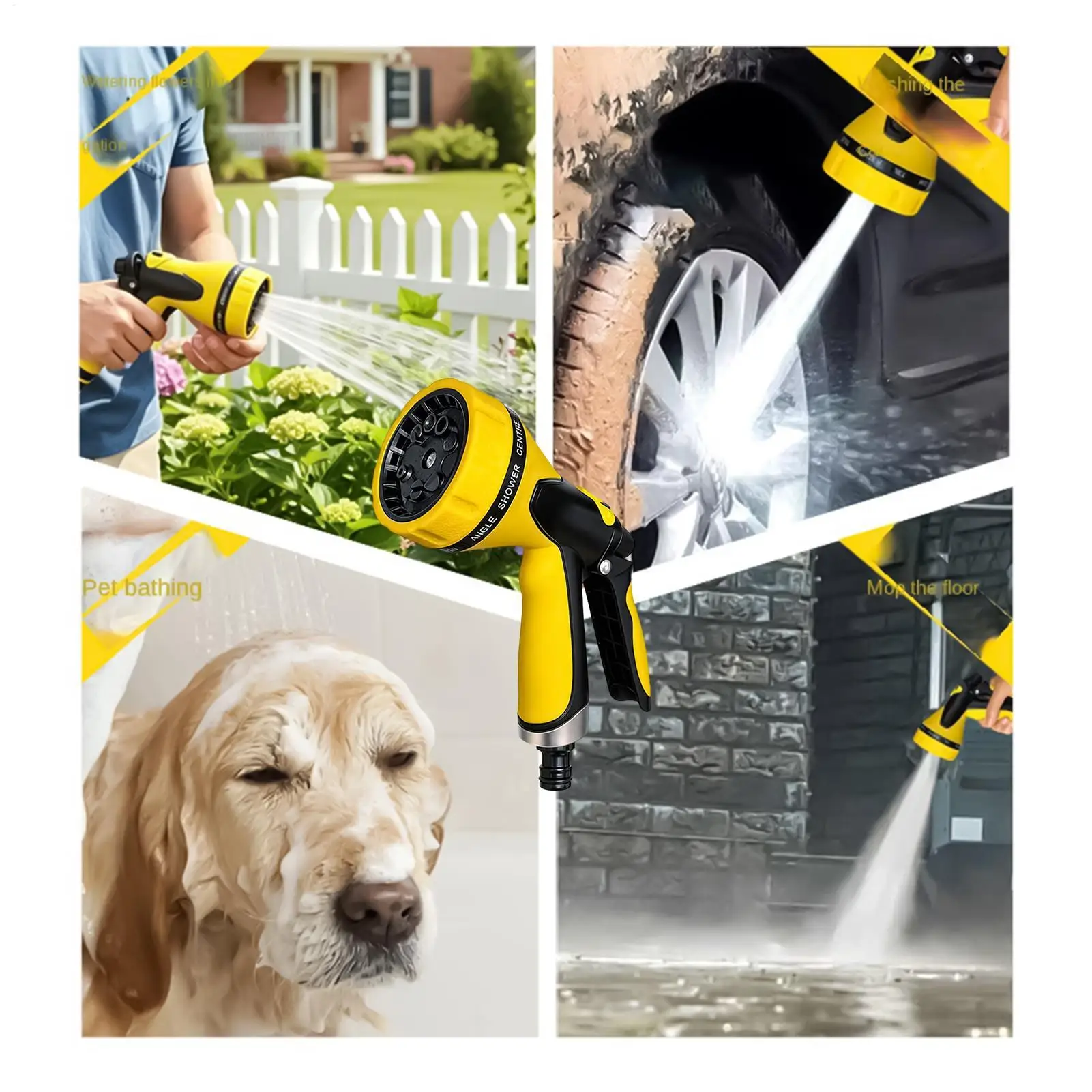 10 Pattern Multi Function Garden Hose Pipe Water Nozzle Spray Gun High Pressure Water Gun Car Wash Garden Nozzle Hose Spray view 6