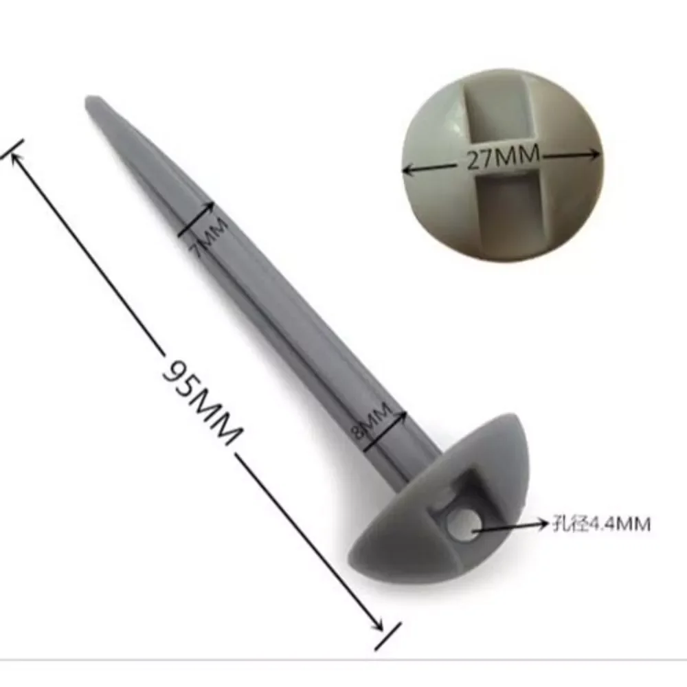 20pcs New Tent Pegs Plastic Garden Nails 95mm Grey Tent Mushroom Domed Carpet Pegs Brand Heavy Duty Tent Pegs Awning Carpet