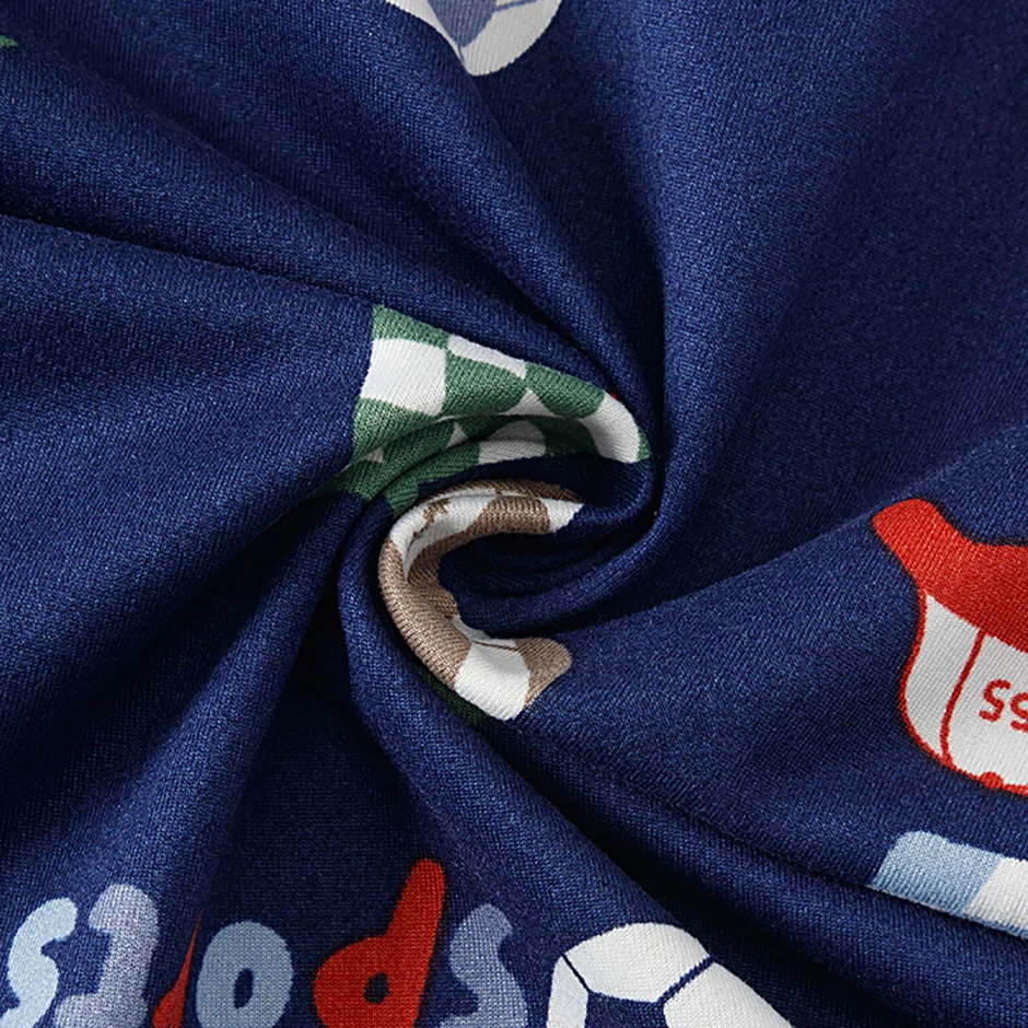 3-teiliges Set aus Kinder-Shorts mit Ball-Print, Weste, Shorts, Hosen-Kombination, bequeme Schlafanzüge für Jungen, Hauskleidung – Detail 10
