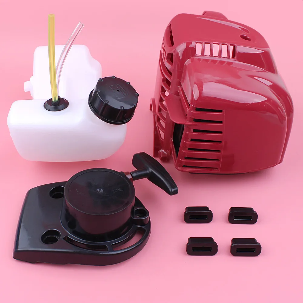 Top Cylinder Engine Cover Recoil Pull Starter For Honda GX35 GX35NT HHT35S Fuel Tank Line Kit 4 Stroke Lawn Mower Engine Part