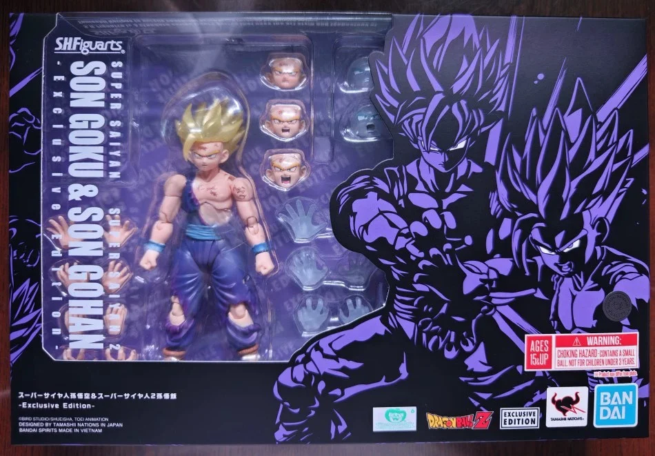 In Stock Bandai S.H.Figuarts Dragon Ball Z Raditz & Son Gohan Exclusive Edition Ver. Pvc Anime Action Figures Model Toy Gift