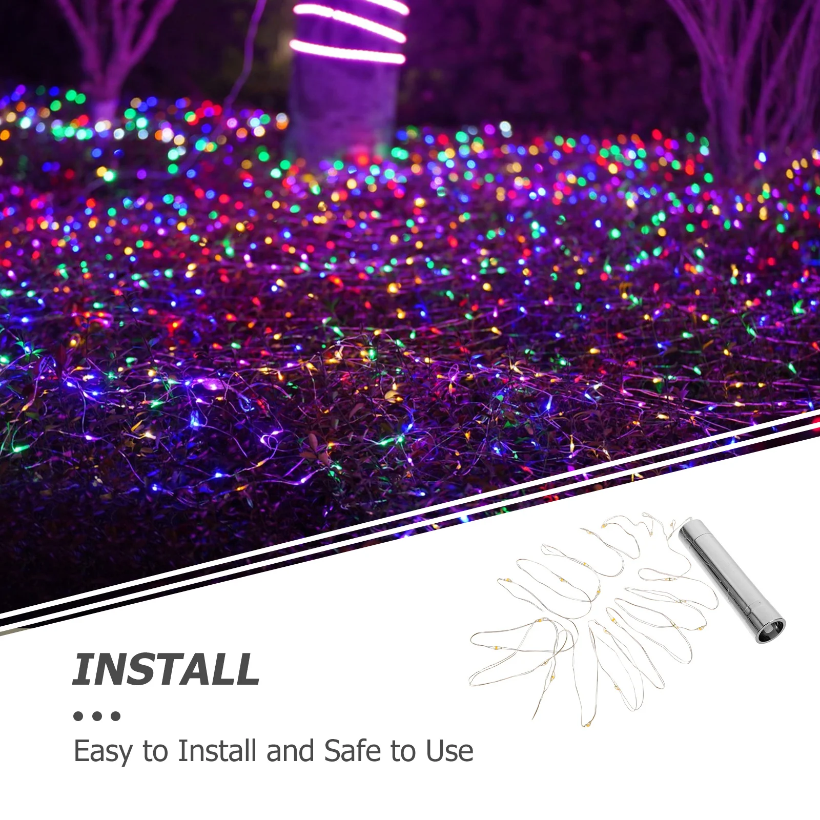 1 قطعة LED مثبت زجاجي سلسلة ضوء دافئ توهج مصباح للزينة جو رومانسي مهرجان عطلة حفل زفاف #5