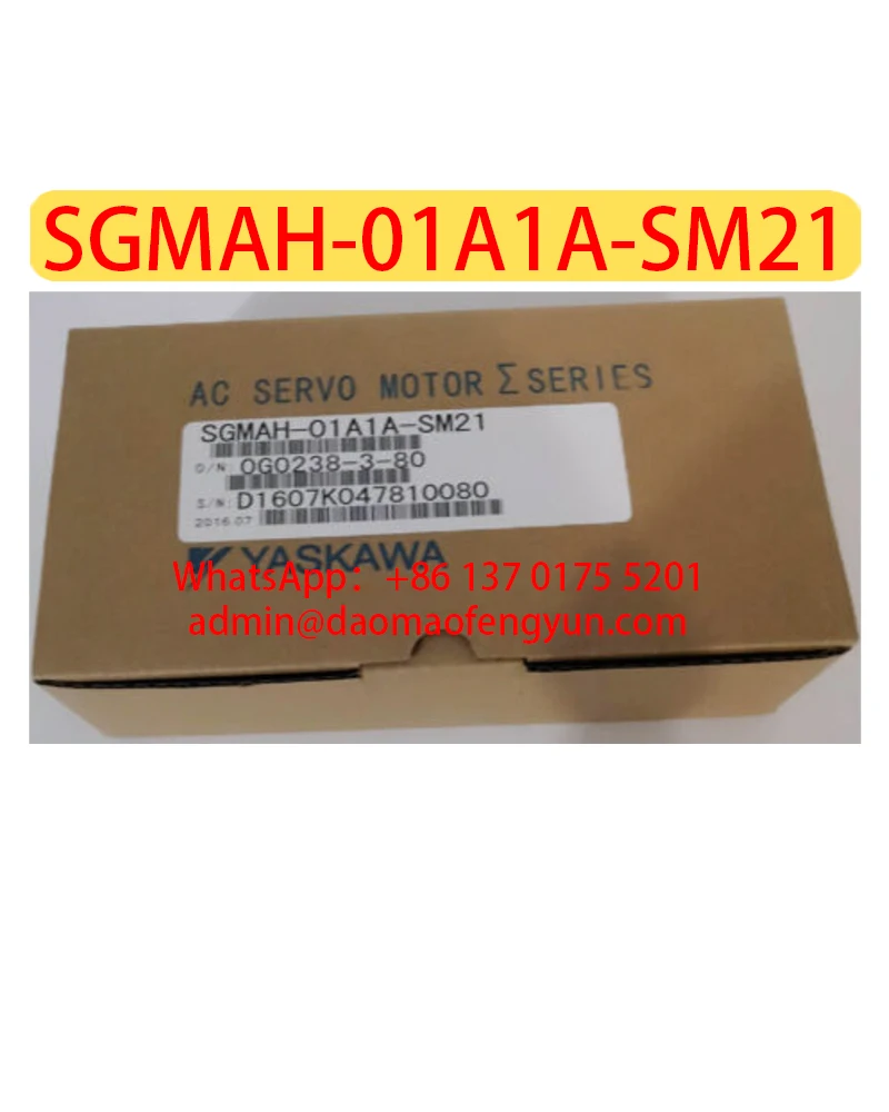 

SGMAH-01A1A-SM21 Brand New Servo Motor SGMAH 01A1A SM21，Fast shipping