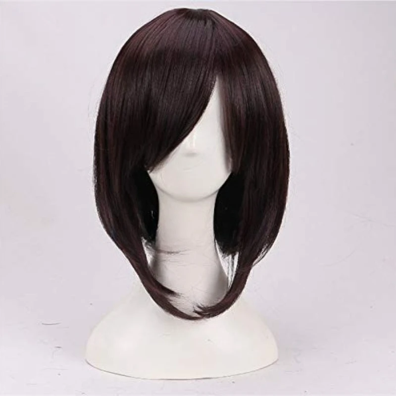 AHJSN Game Undertale Cosplay Frisk Cosplay Wig Women Game Role Play Frisk Dark Brown Hair Wig