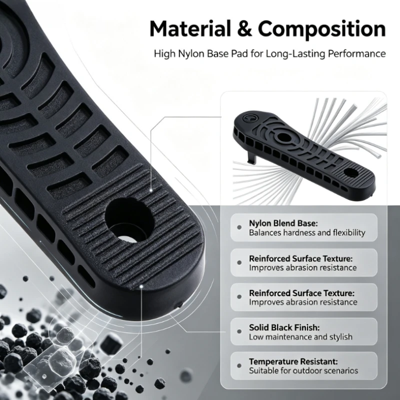 High Toughness Nylon Height Adjustment Back Pad Replacement Component for Outdoor Activity Supplies