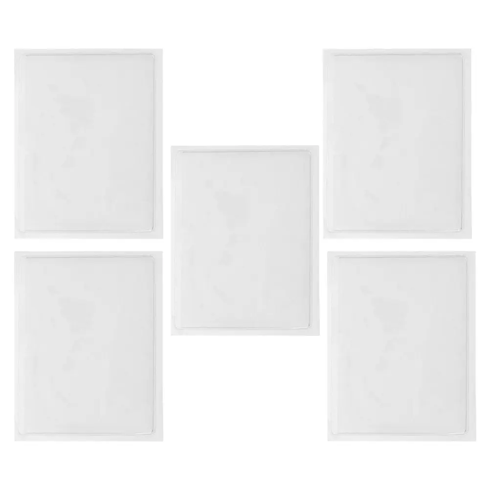 

5 шт. прозрачных самоклеящихся карманов для карт, многоразовые чехлы для индексных этикеток, органайзеры для карт для магазинов, офисов, библиотек, парковок