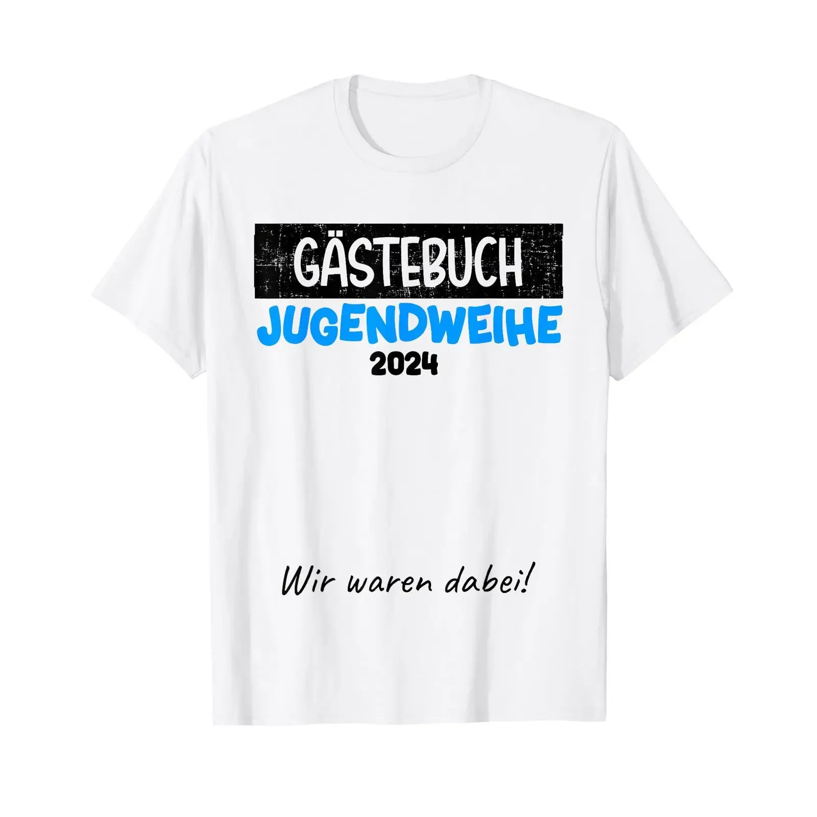 Youth Consecration 2024 Guest Book List for Boys T Shirt White vintage Washed Stylish Top For Everyday Wear designer clothes