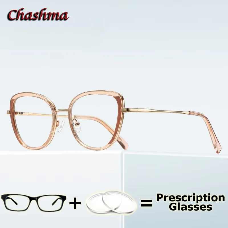 Women Recipe Lenses Cat Eye Optical Myopia Glasses Anti Blue Ray Computer Working Progressive Eyewear Reading Glasses Near Sight