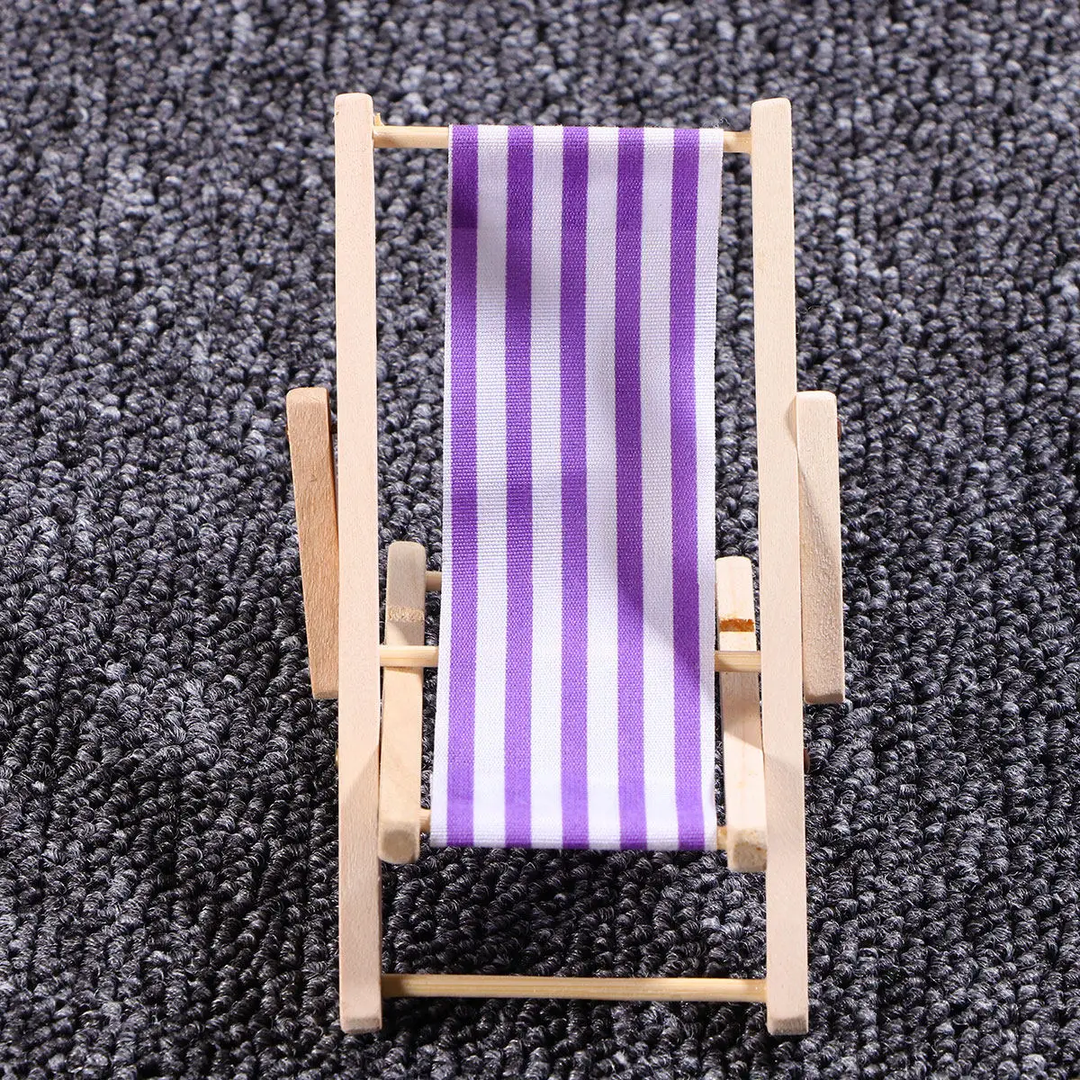 Kids Outdoor House Accessories - 1Pcs Wood Beach Chair Mini Stripe