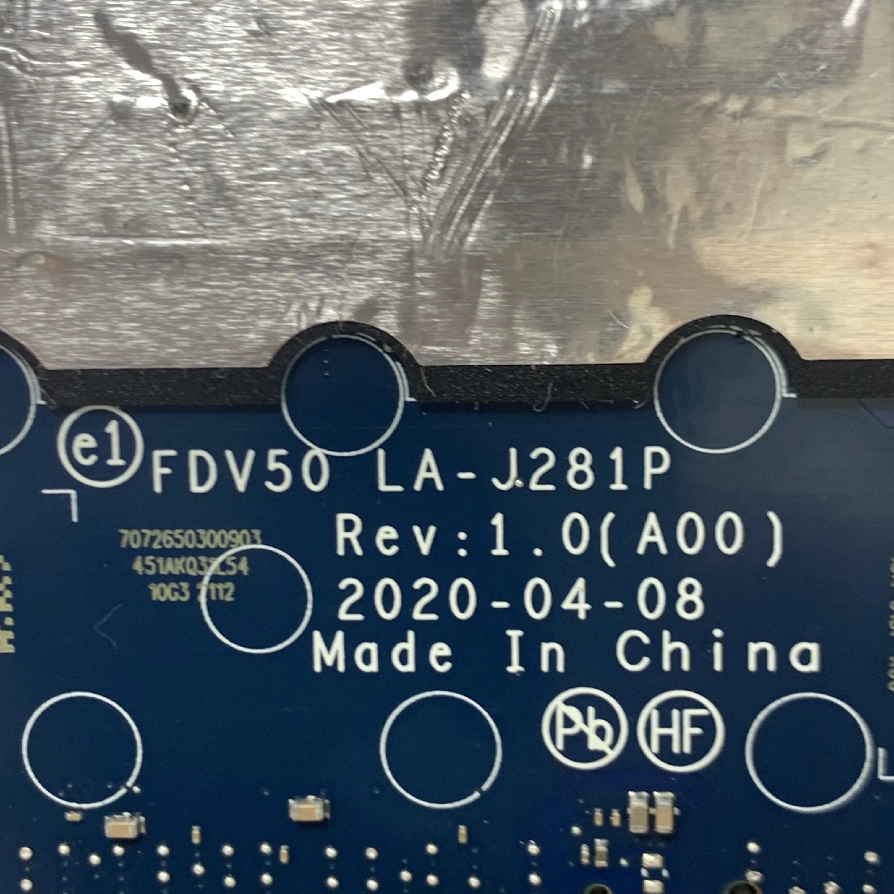 

FDV50 LA-J281P For Dell 3551 5511 5411 Laptop Motherboard with I5 I7 10th CPU CN-09XKR8 CN-093YRG CN-0JK8G1 CN-0C33CM CN-0N2CCG