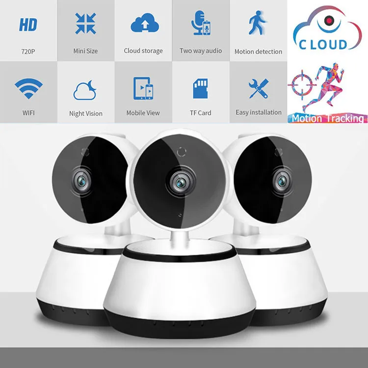 1080P 720P IP Camera Home Security Surveillance Camera Auto Tracking Network WiFi  Pan/Tilt Wireless Baby Monitor Cloud/SD store