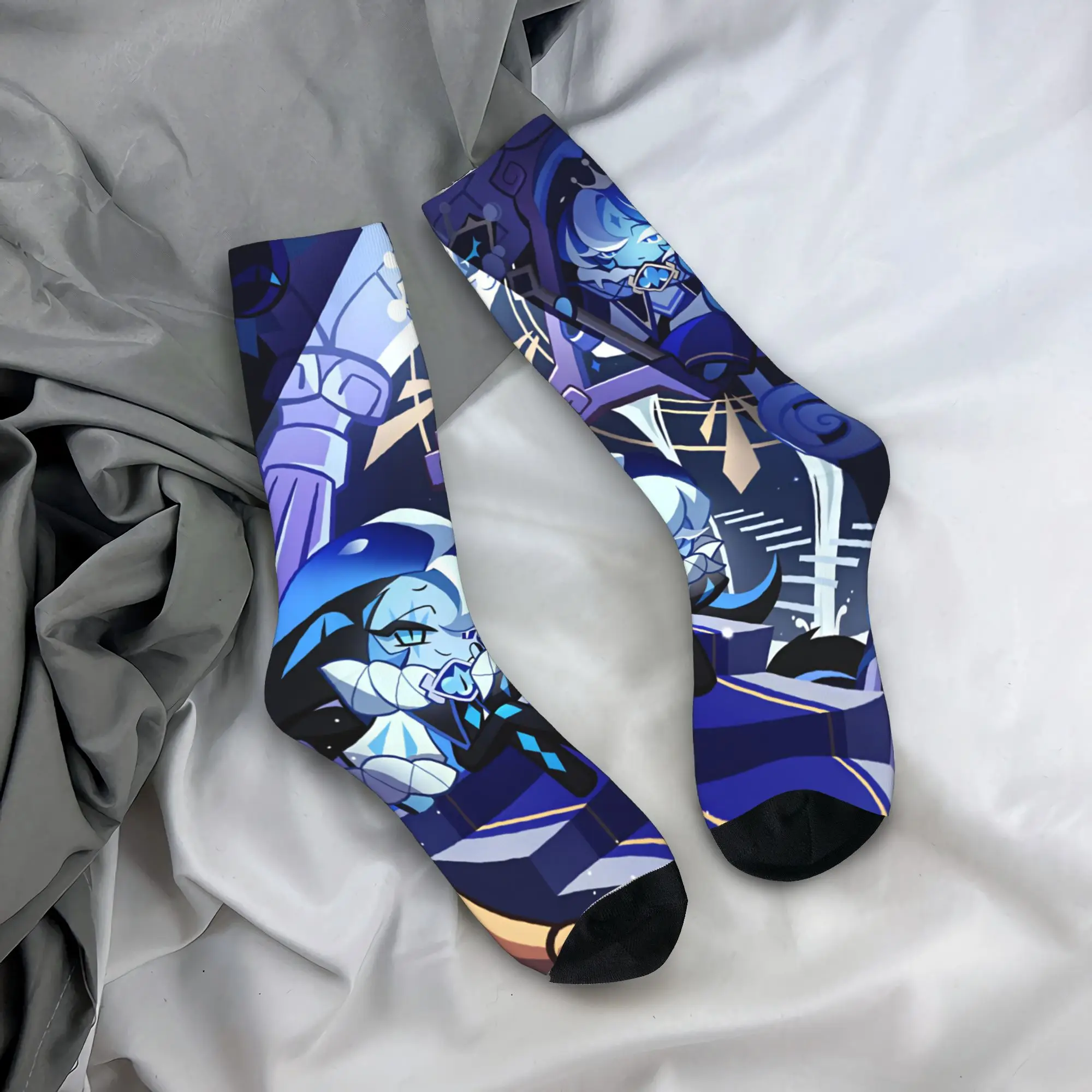 Shadow Milk Socks Cookie Run Kingdom Stockings Winter Anti Sweat Couple Socks Comfortable Graphic Running Sports Socks