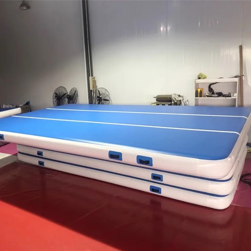 Inflatable Air Tumbling Track for Gymnastics Tumble Mat 20x2x0.2m Inflatable Floor Mats Air Track with Electric Pump