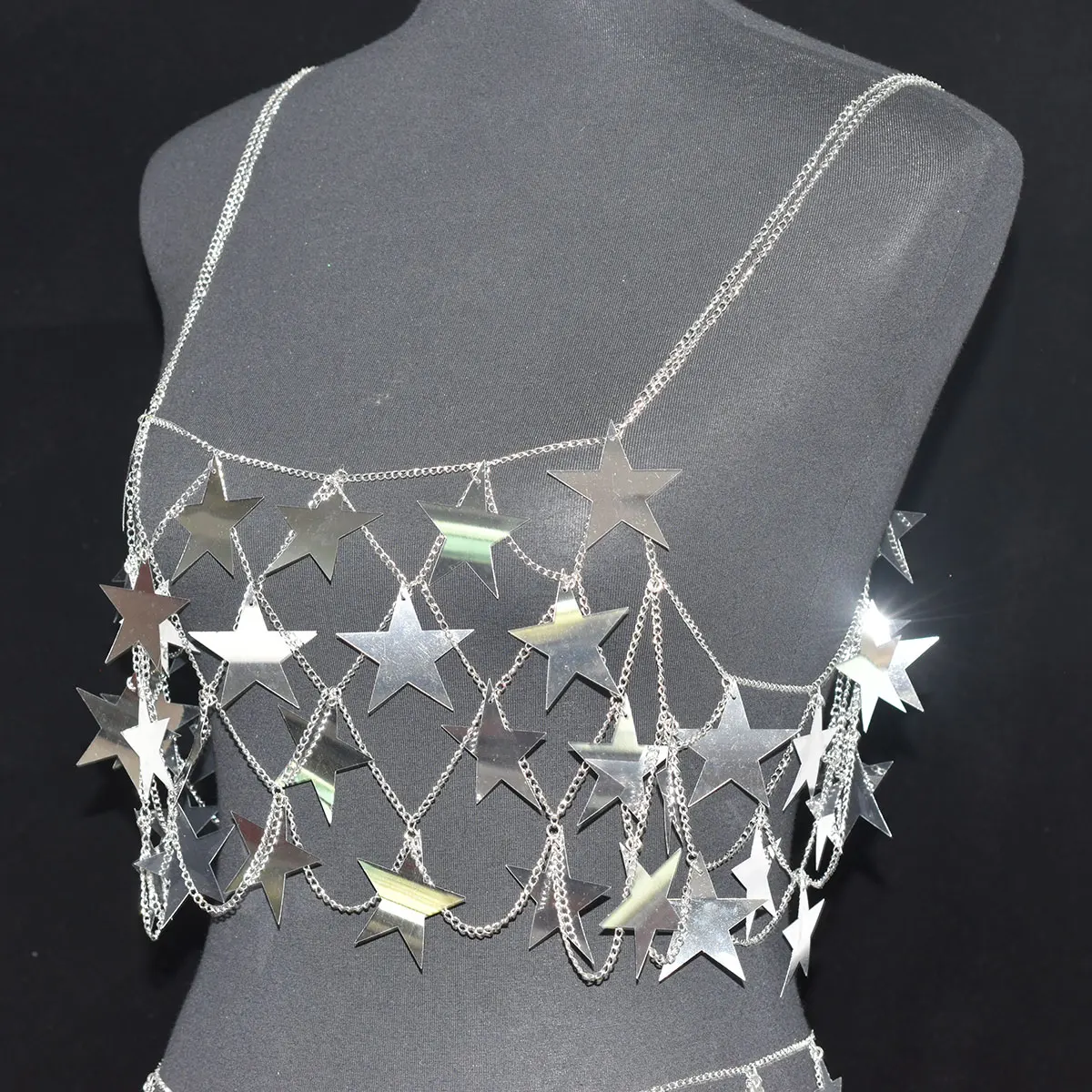 Fashion Sequenant Thin sequins Star Makes Maked Women\'s Underwear Accessories  Body Jewelry Skirt Beachy Sexy Waist Chain