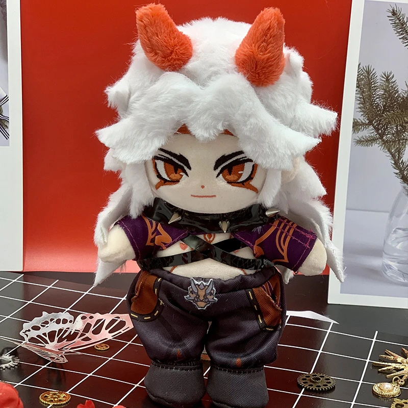 20cm Anime Figure Genshin Impact  Arataki Straight Arataki Itto Soft Stuffed Plush Doll Venti Xiao Plushie Change Clothes Toy