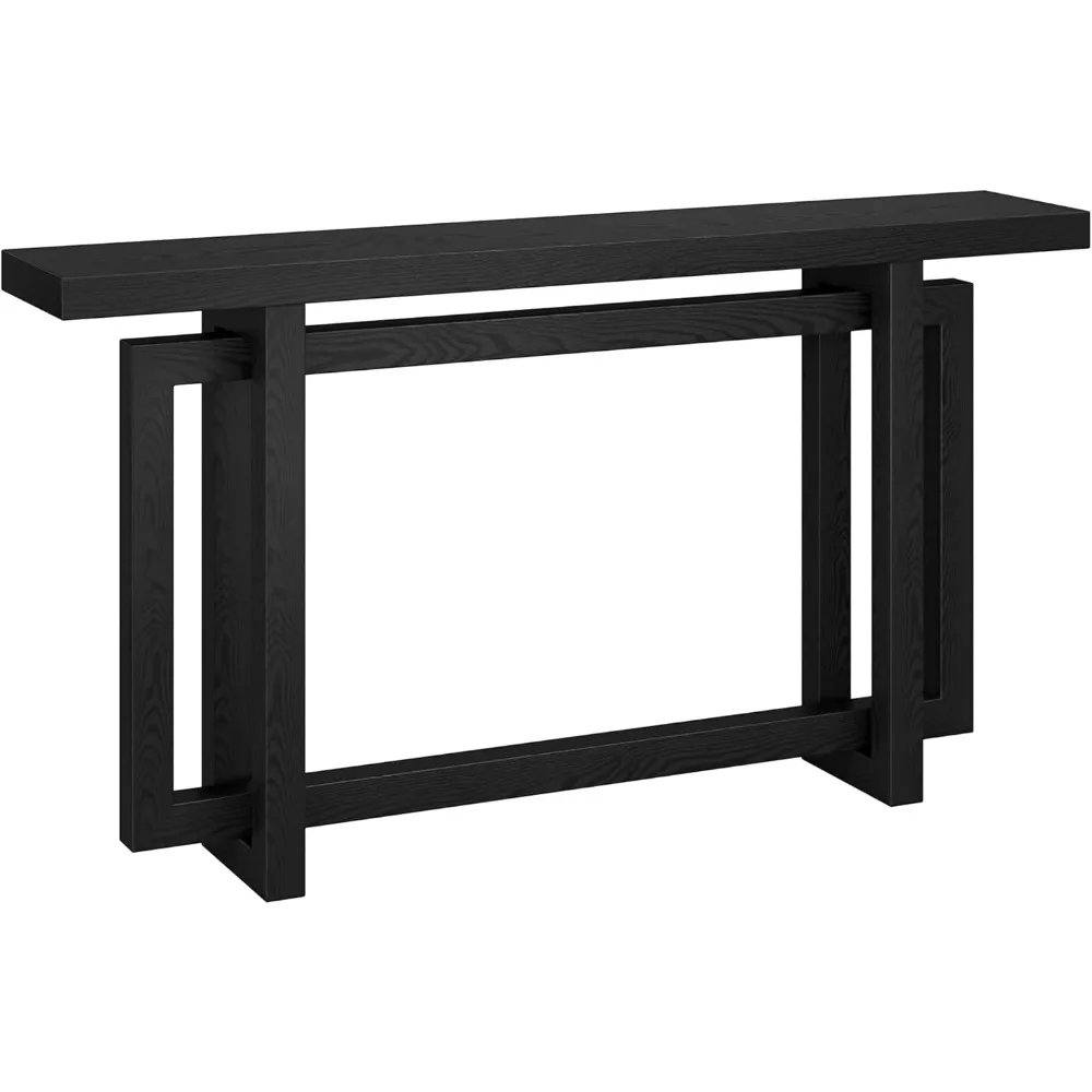 

"henn & hart 55-inch wide black console table"