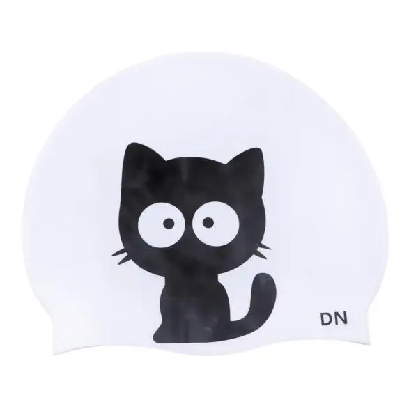 Swimming Cap Silicone Custom Animal Ear Wrap Protection Swim Hat for Women Men Shower Pool