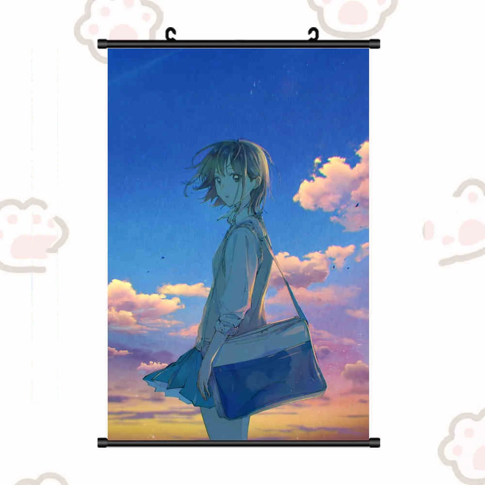 Japan Anime Blue Box いのまた たいき かの ちなつ Poster Ao No Hako Cosplay Scroll Mural Wall Hanging Poster Otaku Art Home Decor Xmas Gift