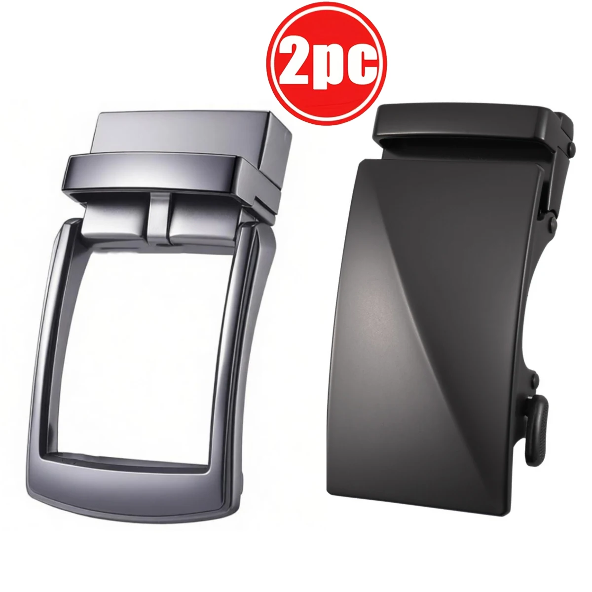 

2 шт., автоматическая застежка, матовый черный цвет, сдержанный и устойчивый дизайн, серебристо-серый цвет с более металлическим блеском. Простой стиль