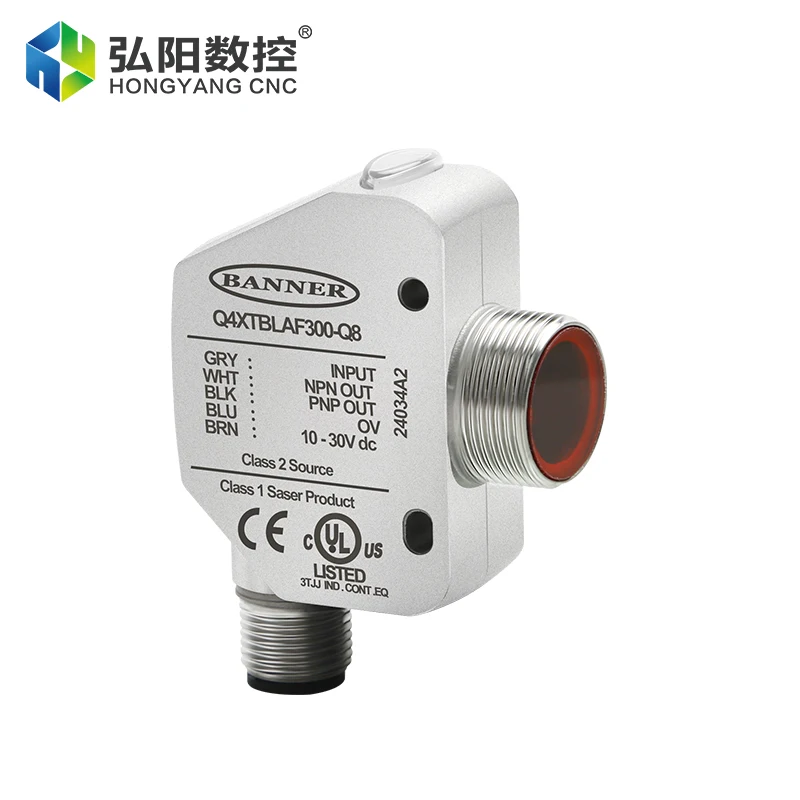 BANNER Probe Sensor Q4XTBLAF300-Q8 Laser Ranging Displacement Sensor Switch For The Side Hole Machine Laser Probe Sensor