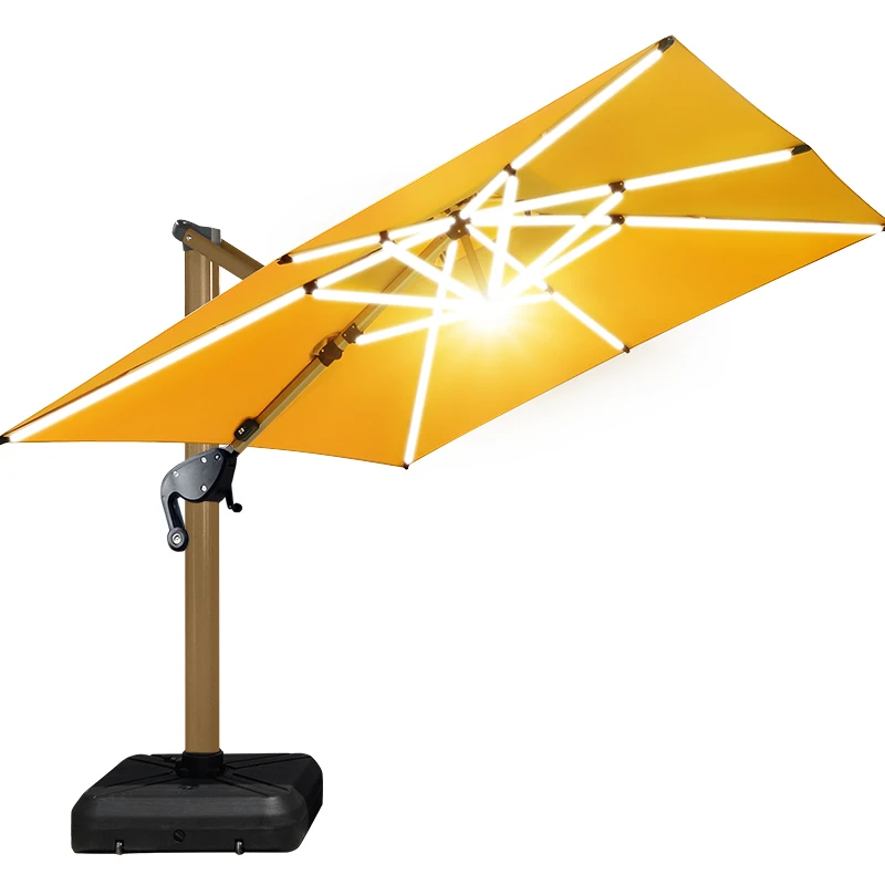 

Modern Large Aluminum Outdoor Sunshine Garden Parasol Backyard Pool