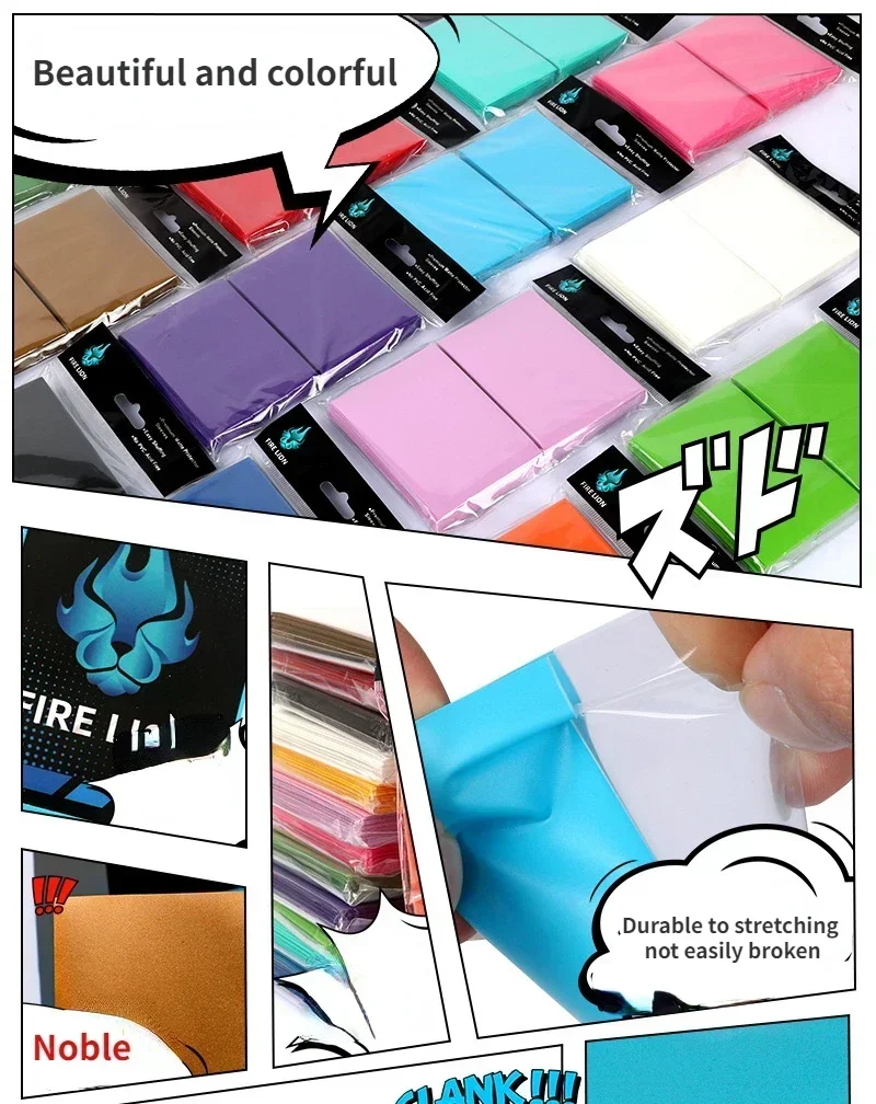 100 قطعة 66x91 مللي متر ماتي كاتانا بطاقة التداول كم حامل TCG بطاقات حامي ل MTG Yugioh حافظة بطاقات 2.60x3.58 بوصة