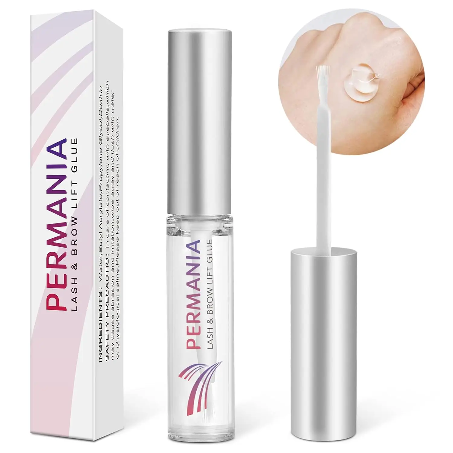 PERMANIA 7 ml Wimpernlifting-Kleber, Wimpernlifting-Kleber, wasserdicht, schnell trocknend, langlebig, 6 Wochen, zum Wimpernlifting und Locken von Wimperndauerwelle