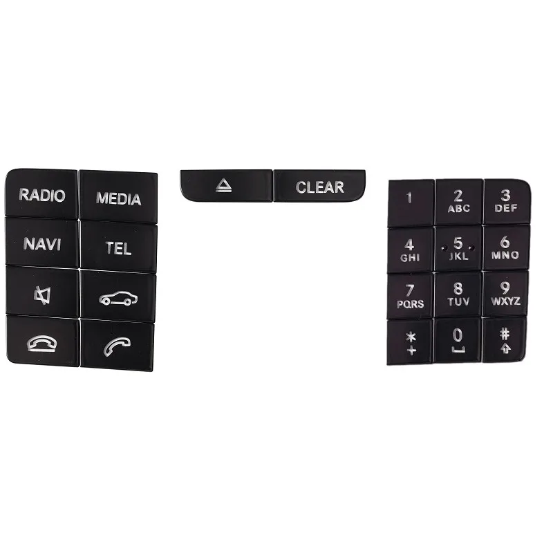 

Black Car Central Control CD Number Keys Multimedia Volume ON Button Cover For Mercedes Benz GLA CLA GLE GLS X156 C117 W166 X166