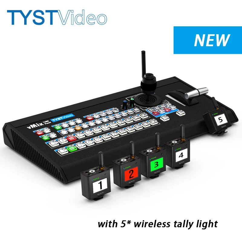 

TYST vMix 1600 Panel Wireless Director Video Switcher Control Panel PTZ Control Wait Wireless Tally Light Vmix Video Switcher