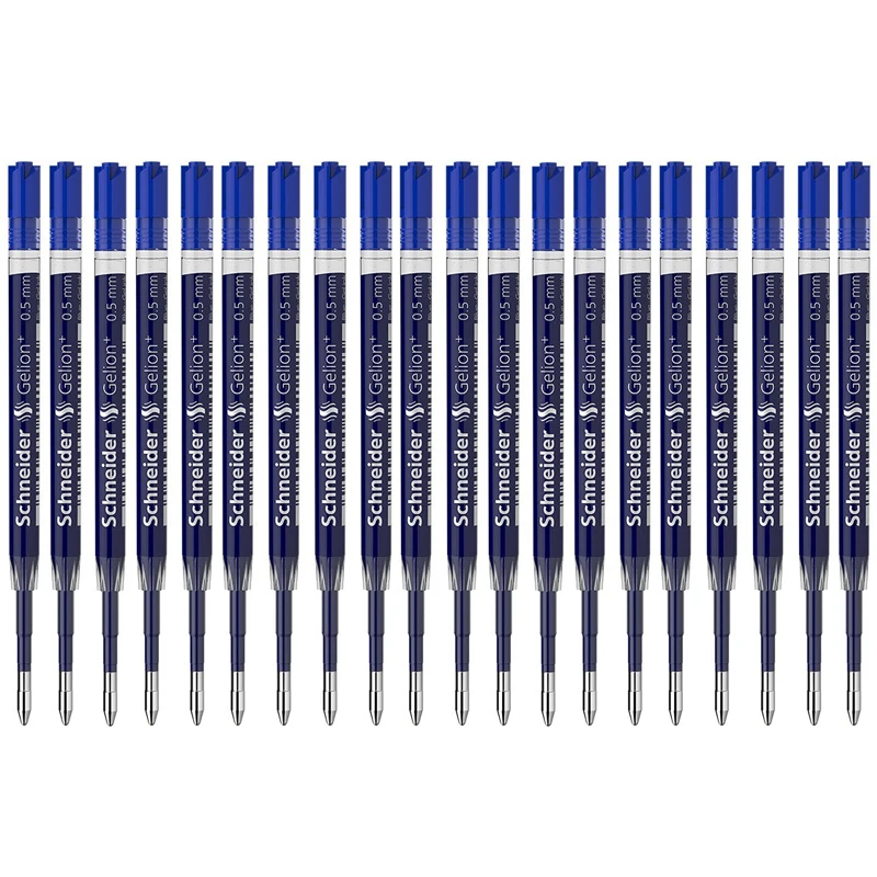 

20/5/3 PCS Schneider Gel Pen Refills Large Capacity 0.5mm G2 Gelion European Standard Smooth Writing School Office Supplies