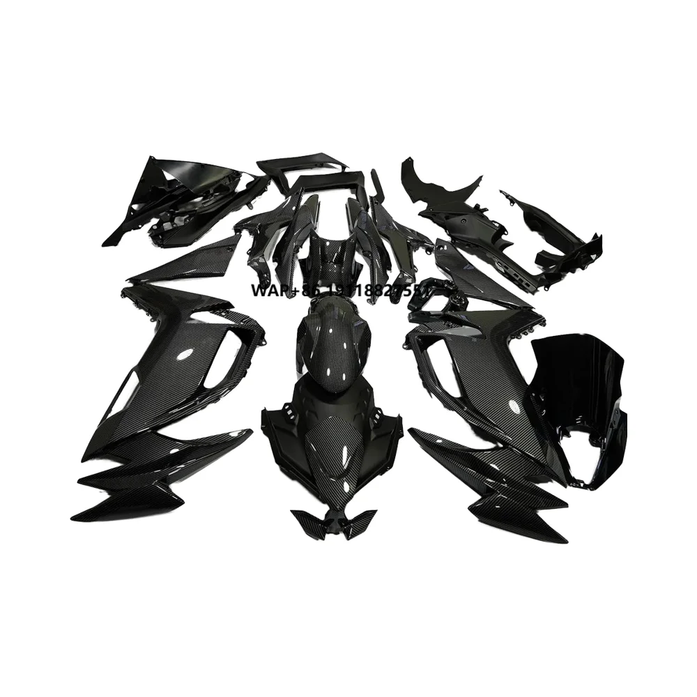 Advanced Carbon Fiber Look Motorcycle Fenders Kit Fit for Ninja 650 2020-2025 EX650 ABS Body