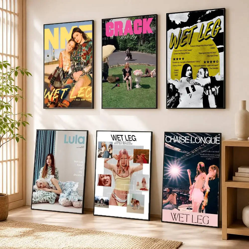 W-Wet Leg Band Poster Modern Home Living Bedroom Bar Hallway Waterproof Wall Art Aesthetic Decor