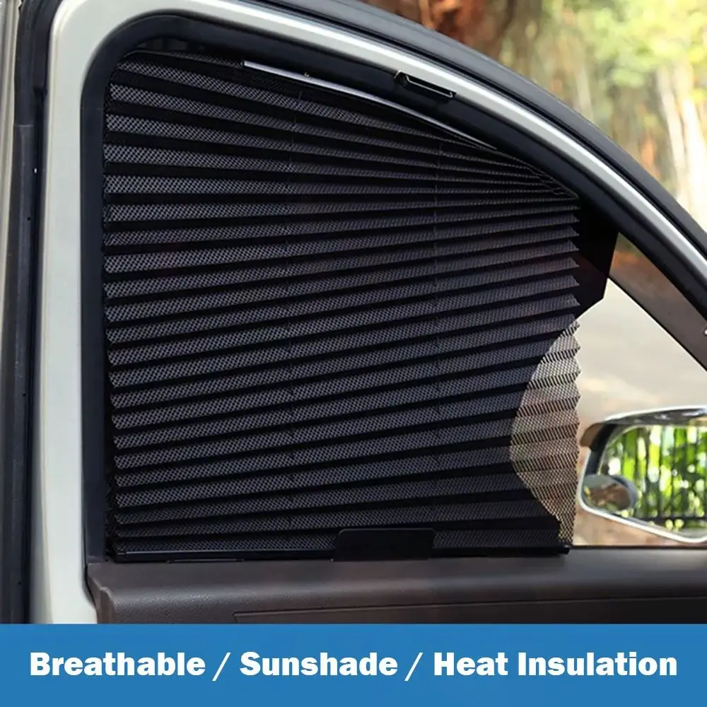 

1PC Car Side Window Sun-Shade Retractable Sunshade Mesh UV-Protection Curtains Auto Truck Summer Protection Window Film