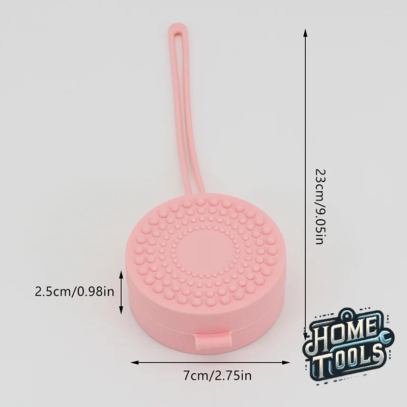 Makeup Sponge Holder Silicone Multi-hole Beauty Sponge Storage Case Beauty Eggs Container Shatterproof Storage Box With Mirror