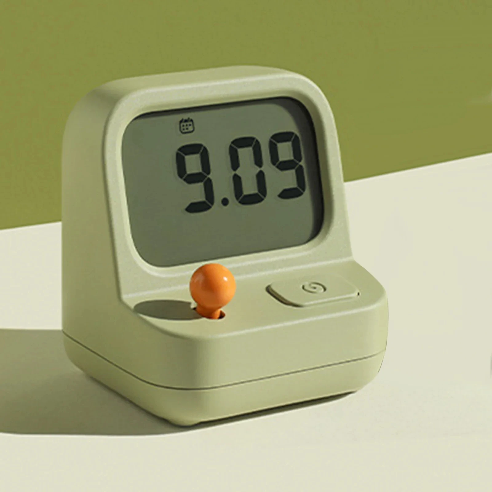 Relógio Despertador Criativo Retro Mini Portátil para Crianças, Relógio de Mesa Multifuncional, Digital, com Função Soneca e Contagem Regressiva
