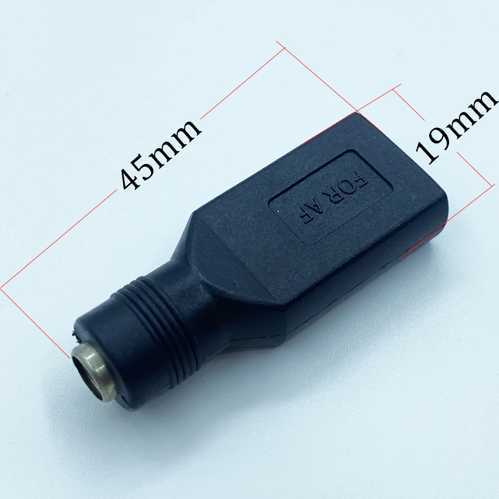 1/2/5Pcs 5V USB Connector 5.5 x 2.1mm DC Power Female Charging Socket to USB 2.0 Female Jack Interface Laptop Conversion Adapter image 4