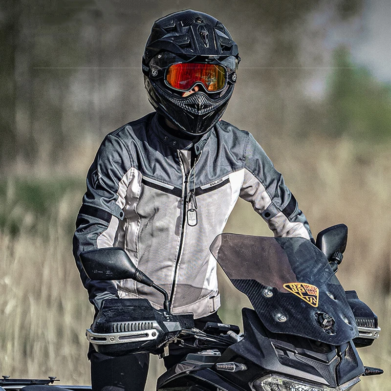 Summer New Motorcycle Jacket Breathable Mesh Anti-Skid Protection Protective Gear Racing Breathable Jacket Motorbike Clothing