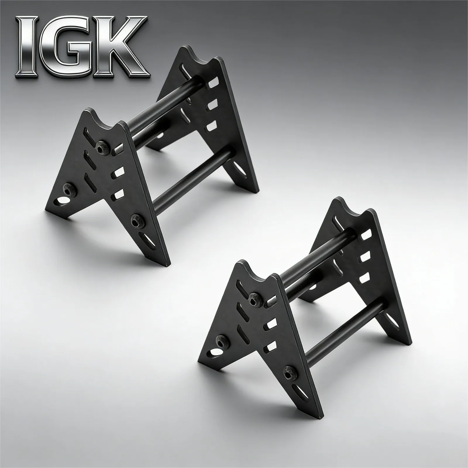 1 Pair 1/18 1/24 RC Car Repair Work Stand - Carbon Fiber/Metal Maintenance Platform for TRX4M SCX24 FCX24 AX24 Crawler