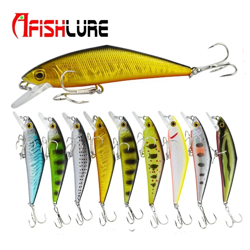 Afishlure Smith D-contact Minnow 63mm 8g Plastic Hard Bait Swimbait ABS Fishing Bait Leurre Peche Leurres Catchy Wobblers