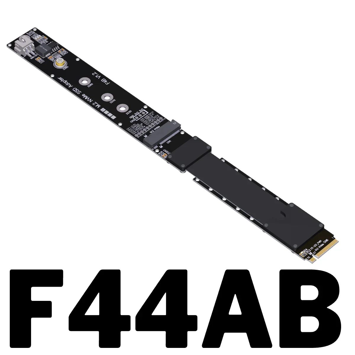 ADT-Link M.2 NVMe PCIE 5,0 x4 Cable elevador F44AB NVMe SSD M.2 tarjeta extensión FFC GEN5 soporte de alta velocidad unidad de estado sólido m2 SSD