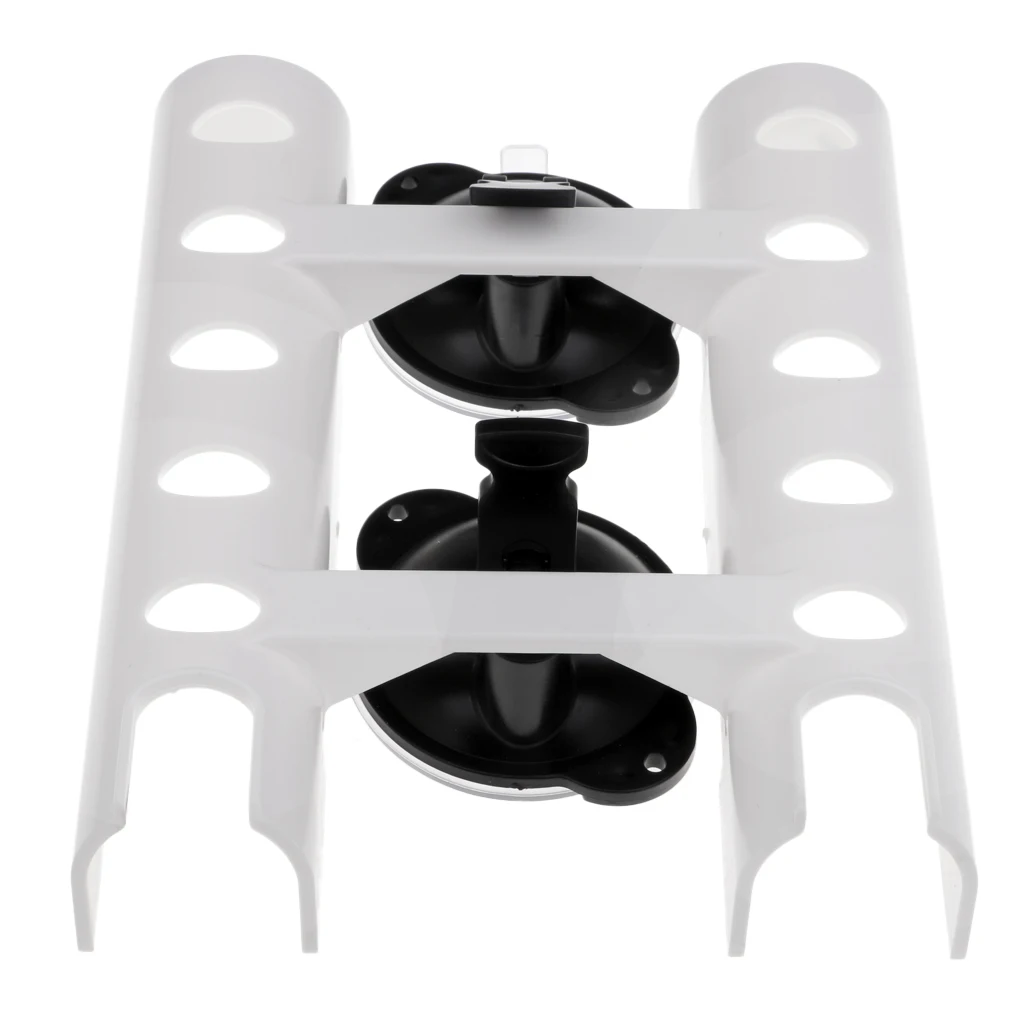 Boat Rod Holder with Strong Suction Cups Adjustable ABS Tube Support for Wall Fishing Rod Rack and Car Ceiling Storage