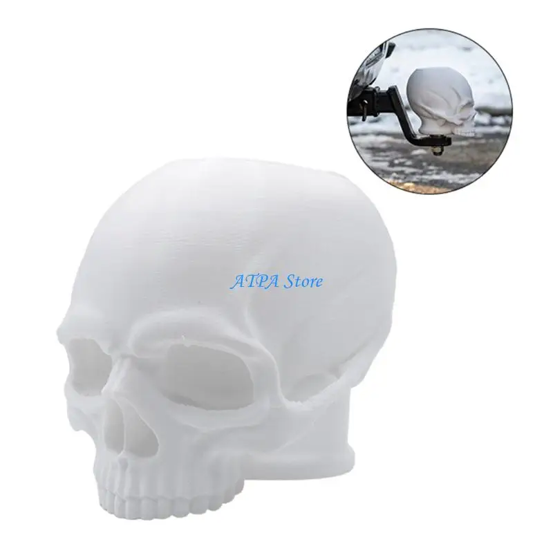 U13C 3D Printed Skull Trailer Hitch Cover Trailer Ball Head Cover Decoration for 50mm