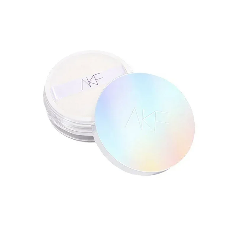 AKF Loose Powder Moisturizing Oil Control Make Up Powder Matte Soft Face การตั้งค่าเสร็จสิ้น Breathable กันน้ํา Face เครื่องสําอาง