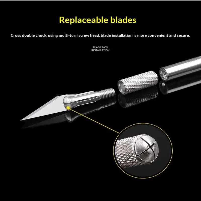 Glue Removal And Scraping Blades, Flat-edged Scalpel, 5, 11, 17# BSD Engraving Knife, Repair And Film Application Hand Knife