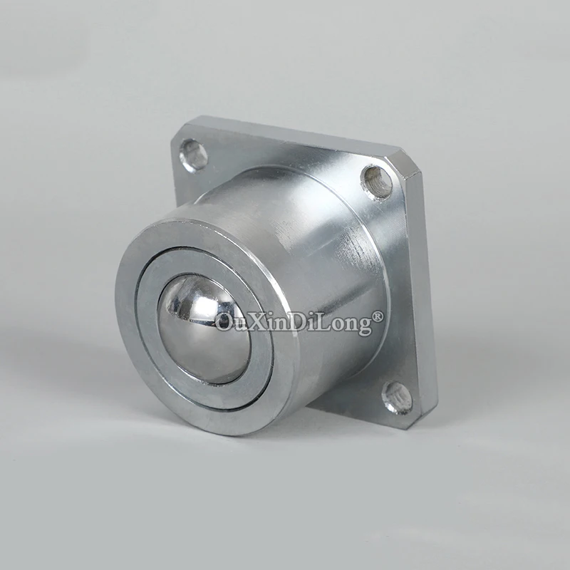 4PCS Heavy Precision Conveying 1.5'' Universal Ball Bearing Transfer Unit Conveyor Rollers Casters Bull Eye Wheel Load 350KG/PCS