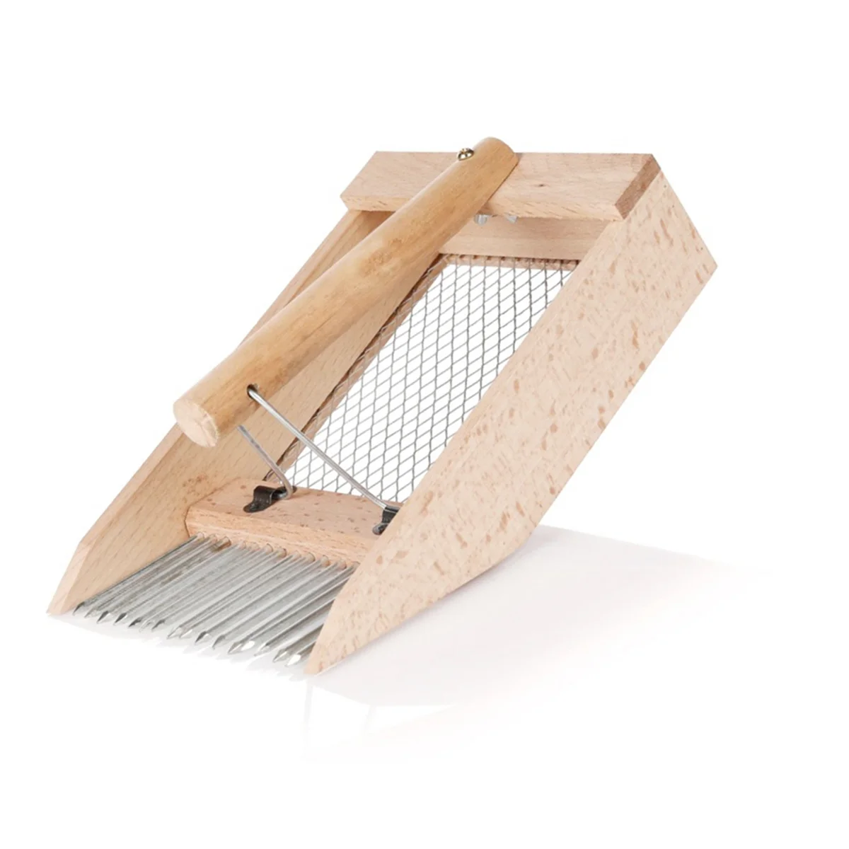 Berry Picker with Stainless Steel Comb Blueberry Rake Blueberry Raspberry Picker with Storage Basket