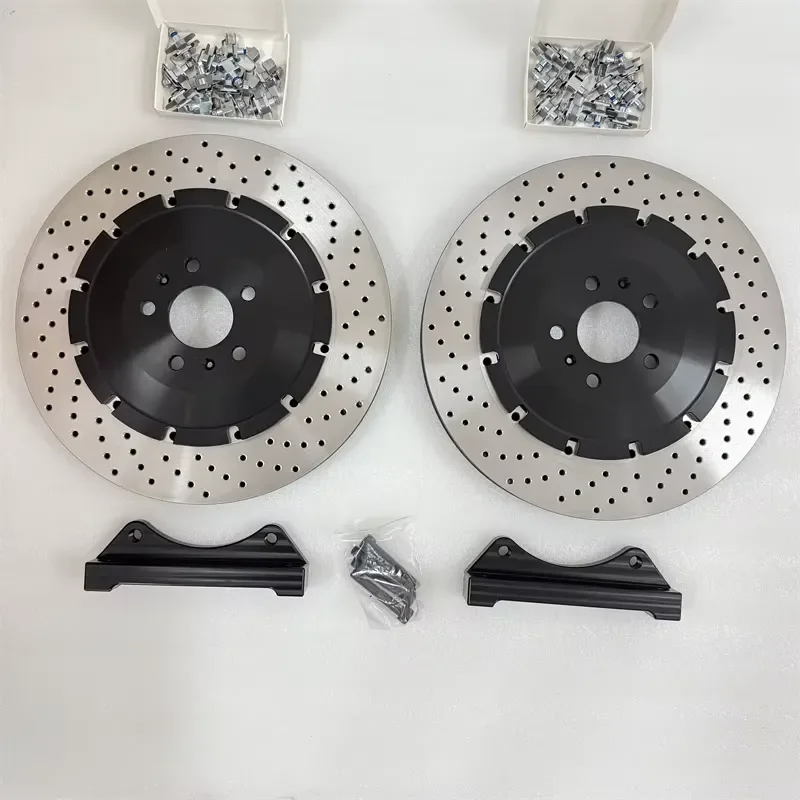 for Jekit Front Brake Disc 405x34mm Drilled Iron Disc with GT8 Caliper for RS4 B7 2007