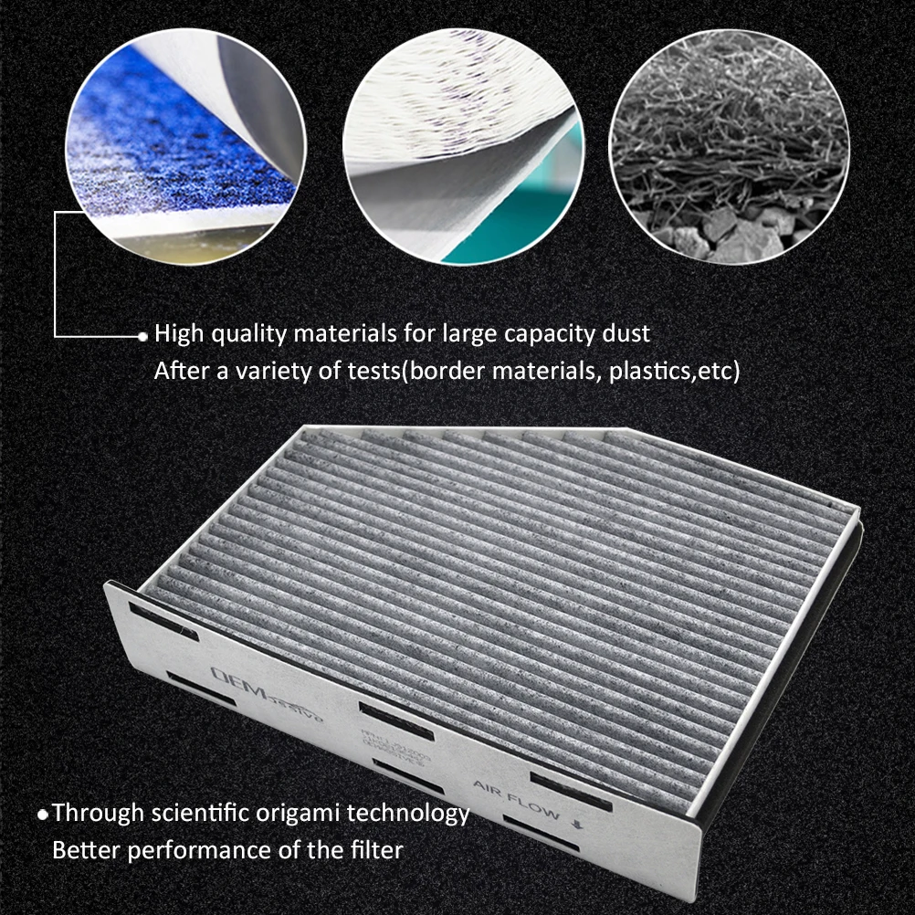 Car Pollen Cabin Filter Activated Carbon 1K0819644 For Audi A3 Q3 TT VW Golf Passat Jetta Tiguan SEAT Altea Leon Alhambra Skoda