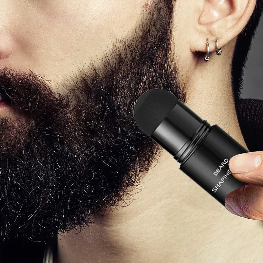 

Premium Beard Shaping Filler Men's Thickening Concealer Tool Darkener Fiber Stick for Grooming with Mini Brush Safe Professional