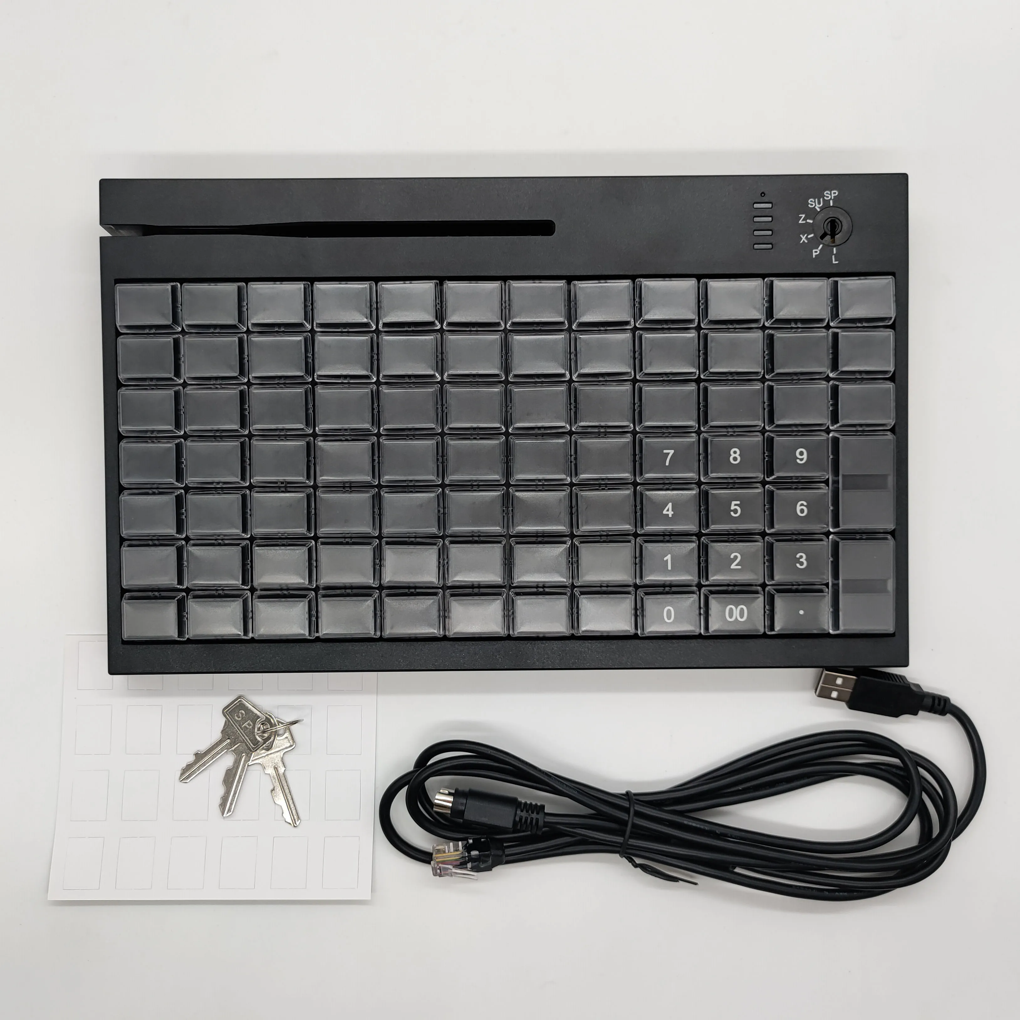 KB84 keyboard, supports programmable MSR setting for the header